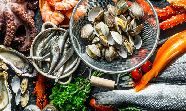 Gulf Frost rich variety of seafood items